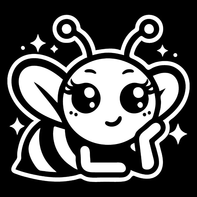 Abeille mignonne - Design joyeux pour les petits enfants