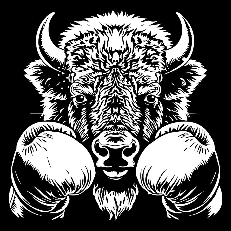 Bison Boxen Kämpfer MMA