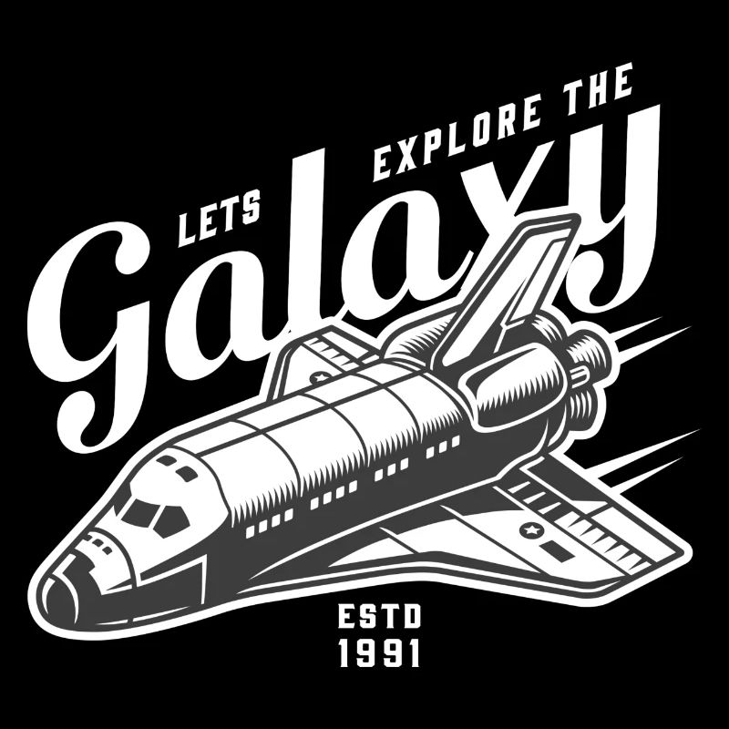 Let's Explore the Galaxy Spaceship Astronaut