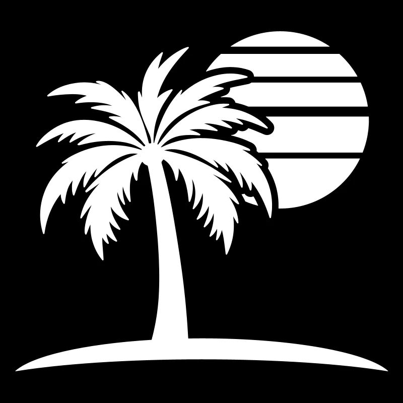 Palm Tree Sun Island