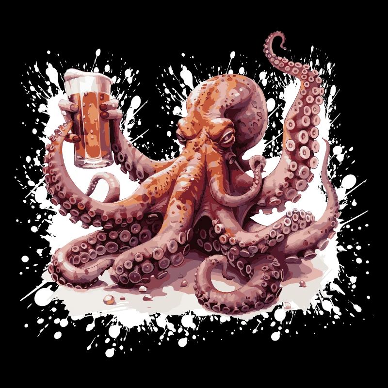 Octopus Beer Funny