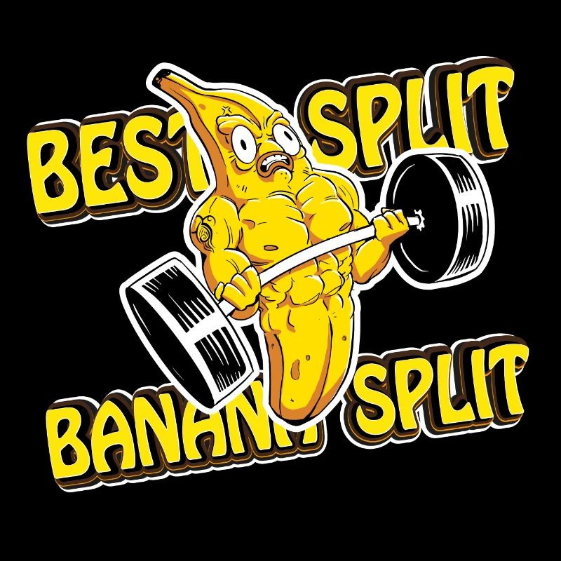 Training Workout Banane Banana Split Gym Geschenk