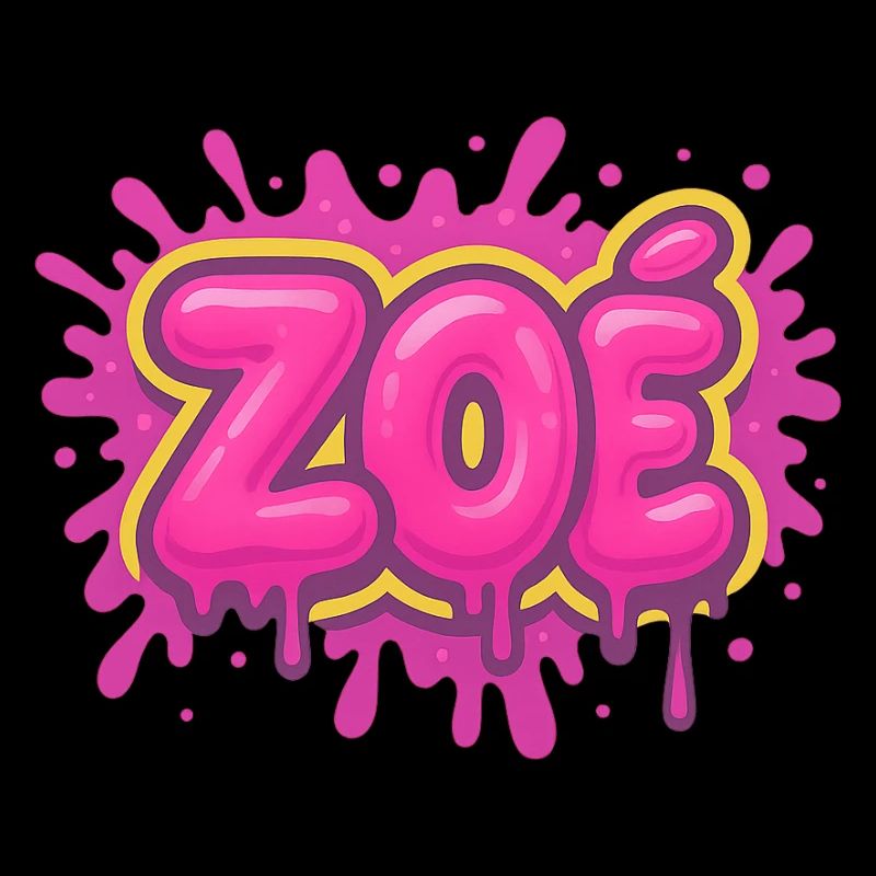 Graffiti Zoe Name Gift Ideal Printable