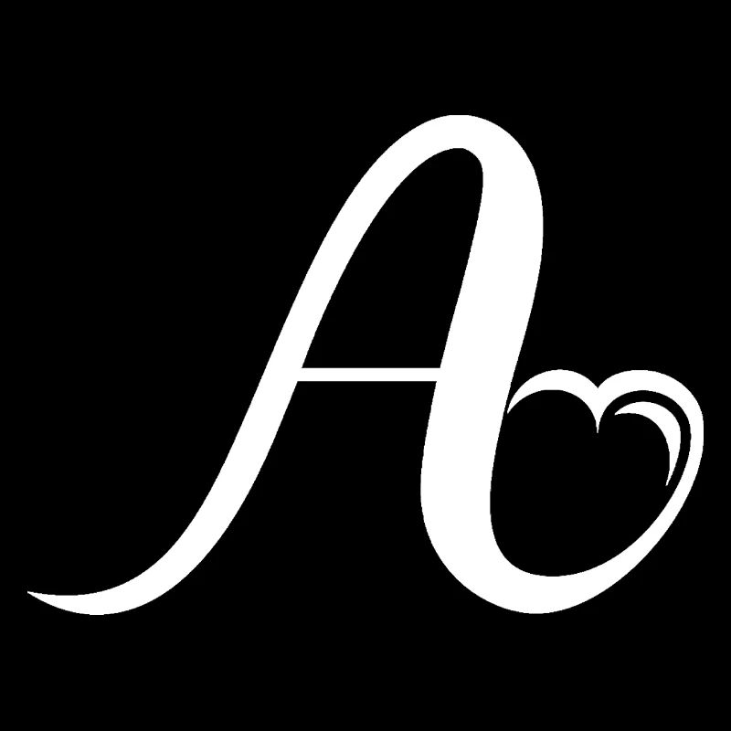 Herz Buchstabe A