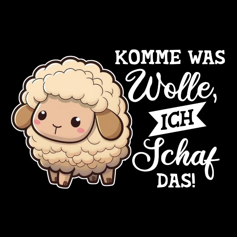 Schaf Hirte Wolle Lustiger Spruch Positiv Bauer