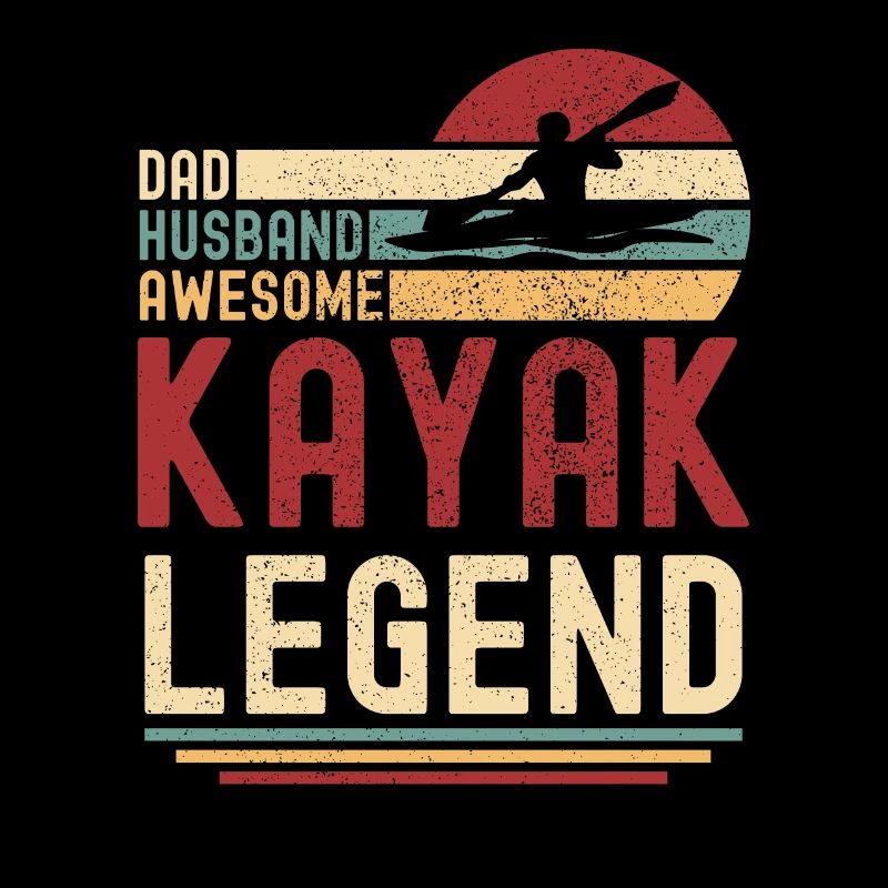 Ehemann Vater Kayak Legende Retro Vintage