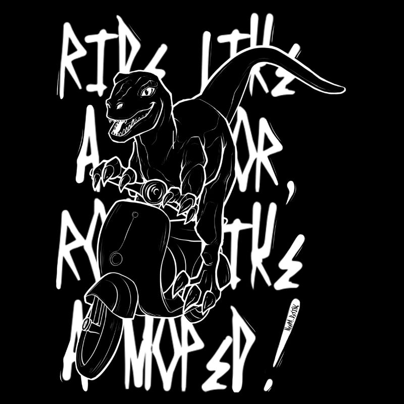 Ride like a Raptor roar like a moped!