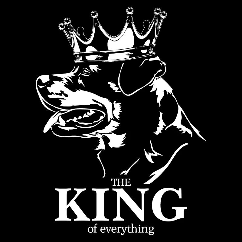 Rottweiler King of Everything Saying Dog Wilsigns