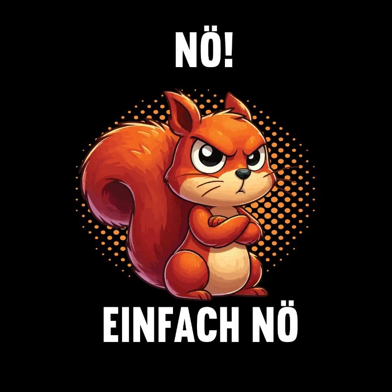 Nö Einfach Nö Eichhörnchen Eichhorn Nager Nagetier