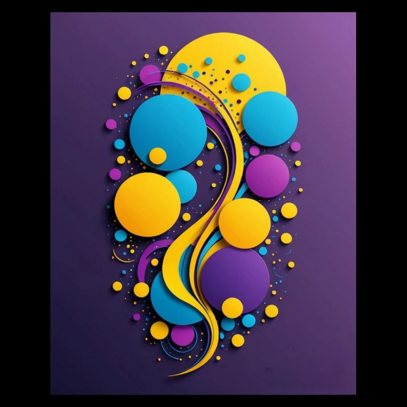 Plume de paon abstrait