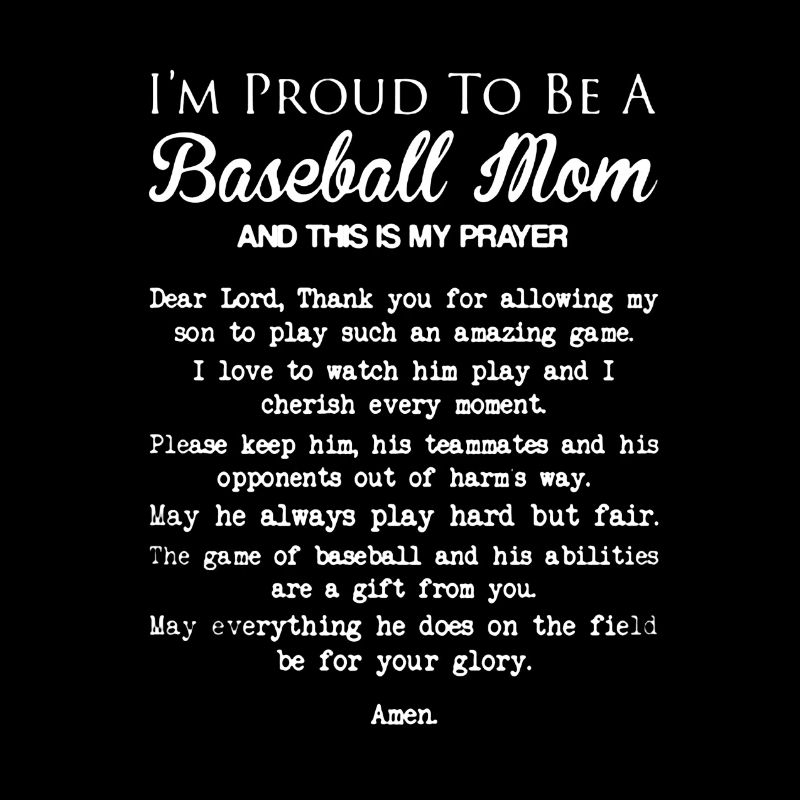 Baseball Mom's Prayer