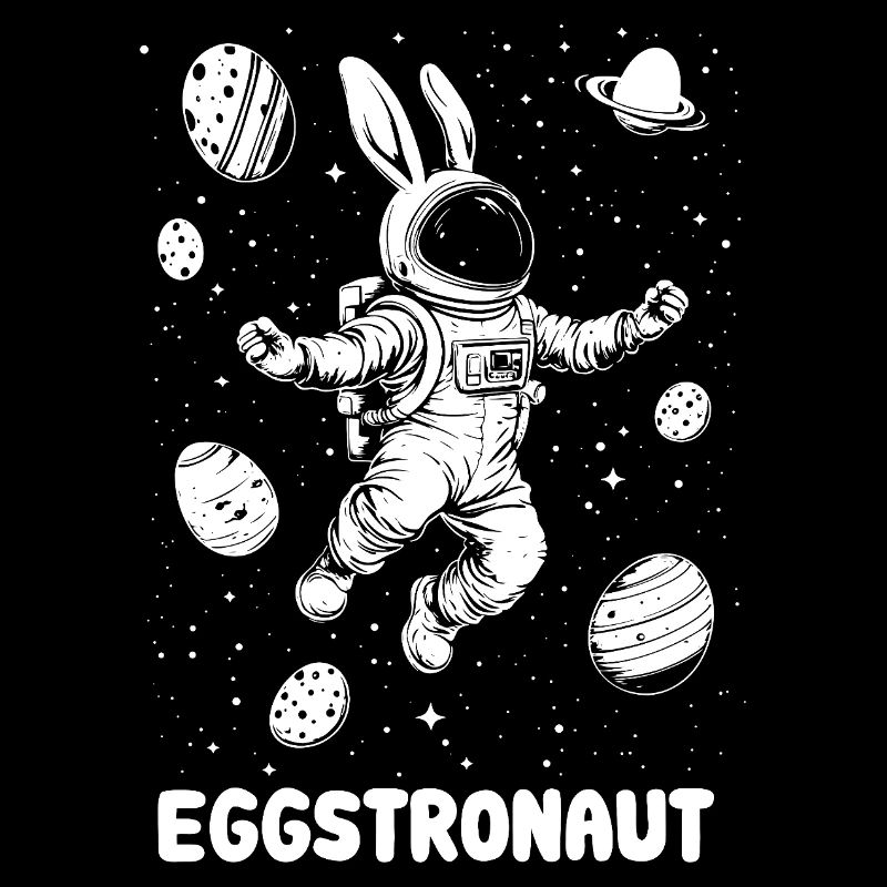 Osterhase - Eggstronaut - Osterei - Geschenk