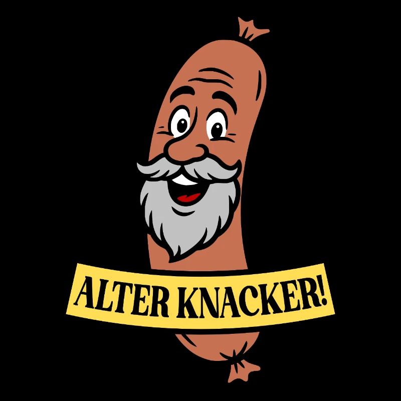 Alter Knacker - Wurst Motiv alter Mann