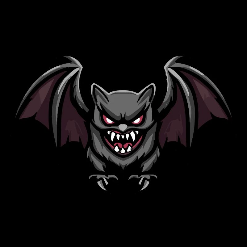 Bat Halloween Comic Bloodsucker