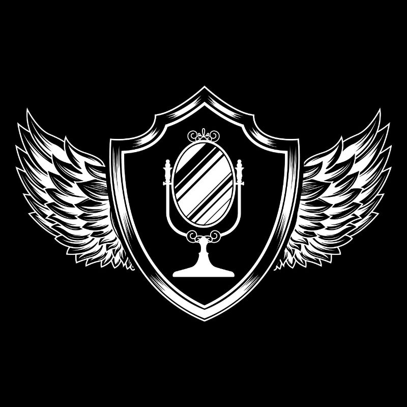 Spiegel Icon Silhouette Wappen