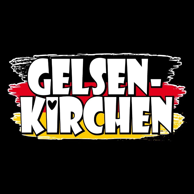 Gelsenkirchen Deutschland Flagge