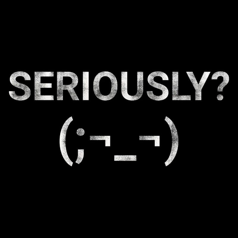 Seriously Emoji text