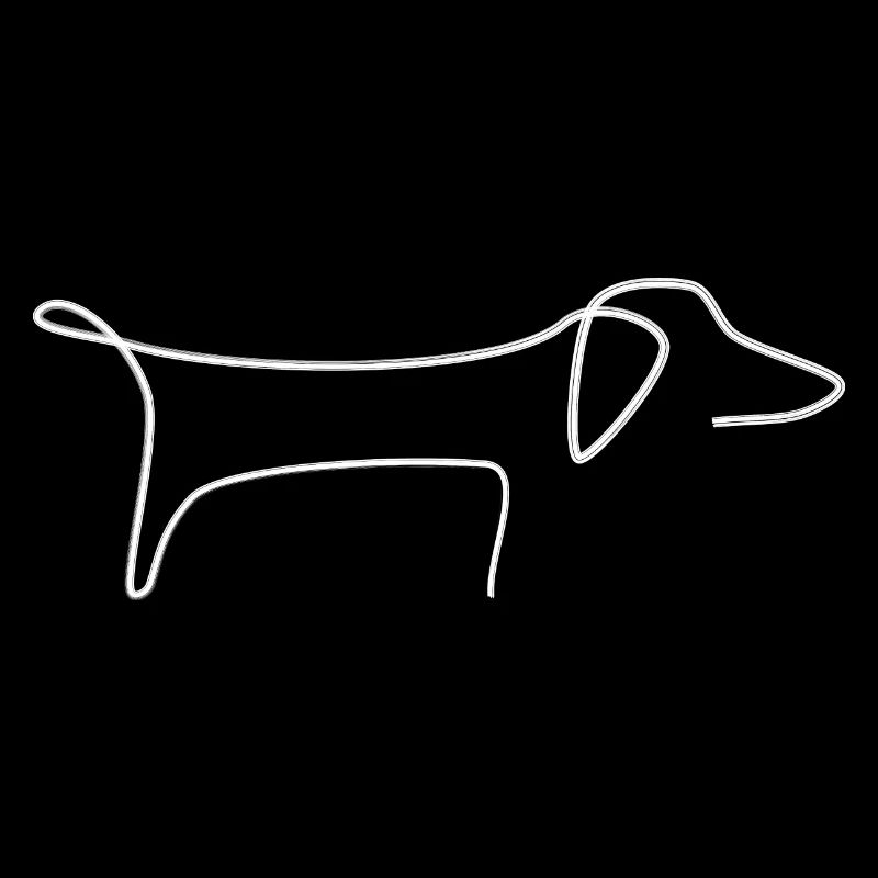 Teckel type chien ligne