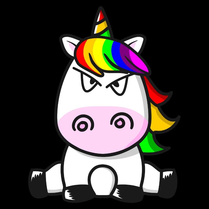 Ich hasse Menschen Süßes Einhorn Böser Blick