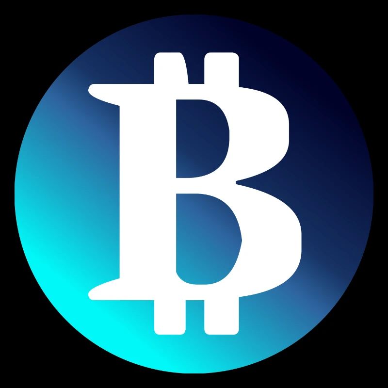 Bitcoin Logo blue