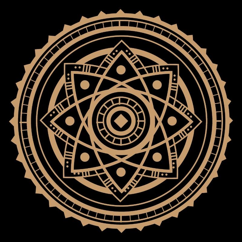 Goldenes Zen-Mandala