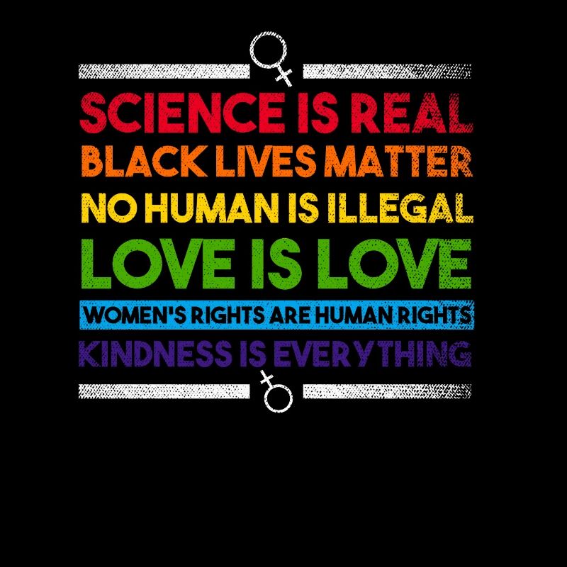 Science Is Real Black Lives Matter CSD Regenbogen