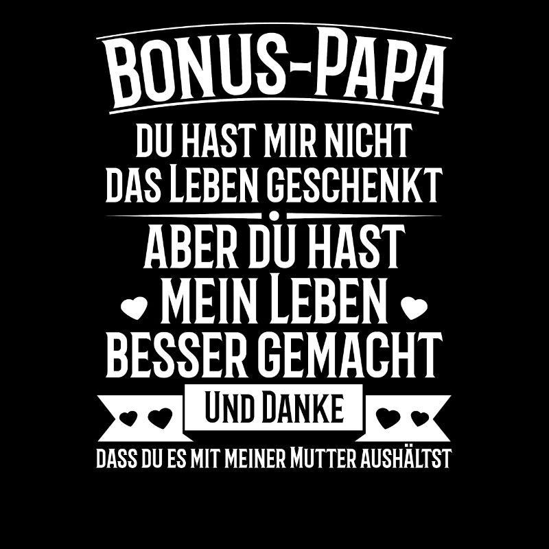 Stiefvater Bonus Papa Stiefpapa Geschenk Spruch
