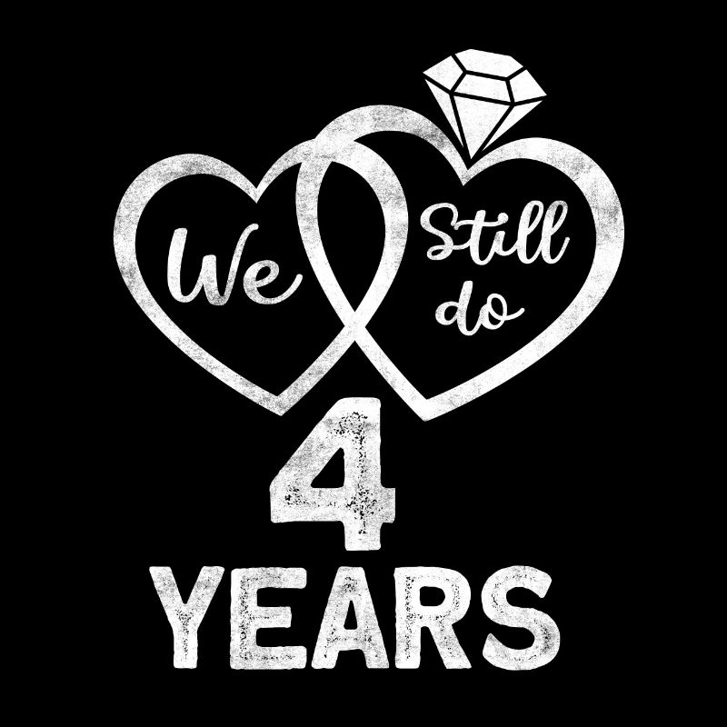 Married couples since 2018 - 4 wedding anniversary gift