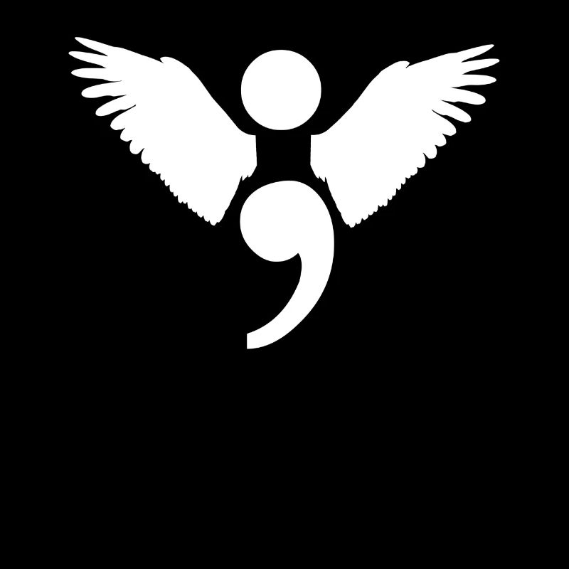 Point-virgule ange cadeau prévention perte de suicide