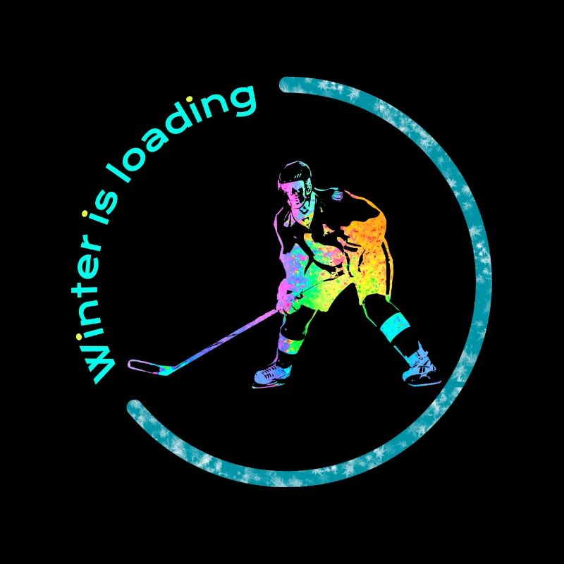 Winter lädt vorhandenes Winter-Eishockey ein