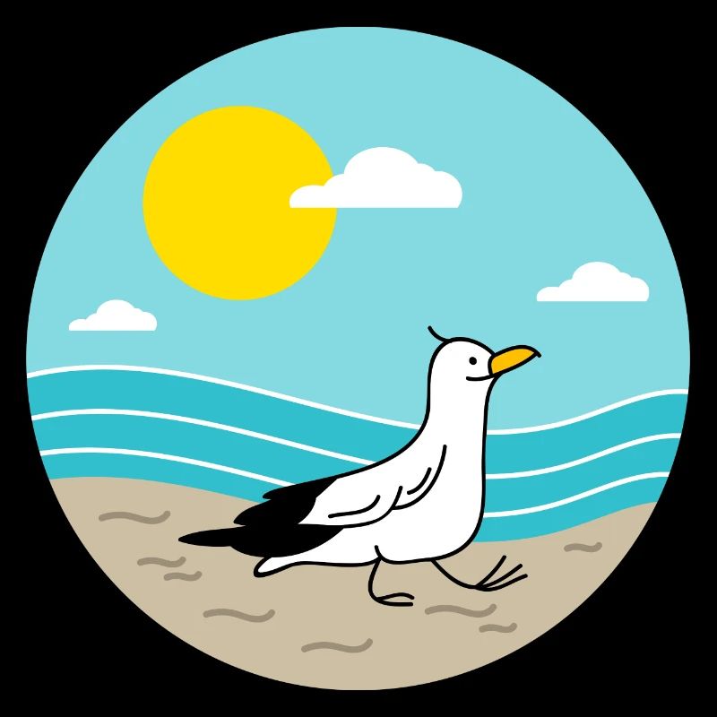 Möwe am Meer