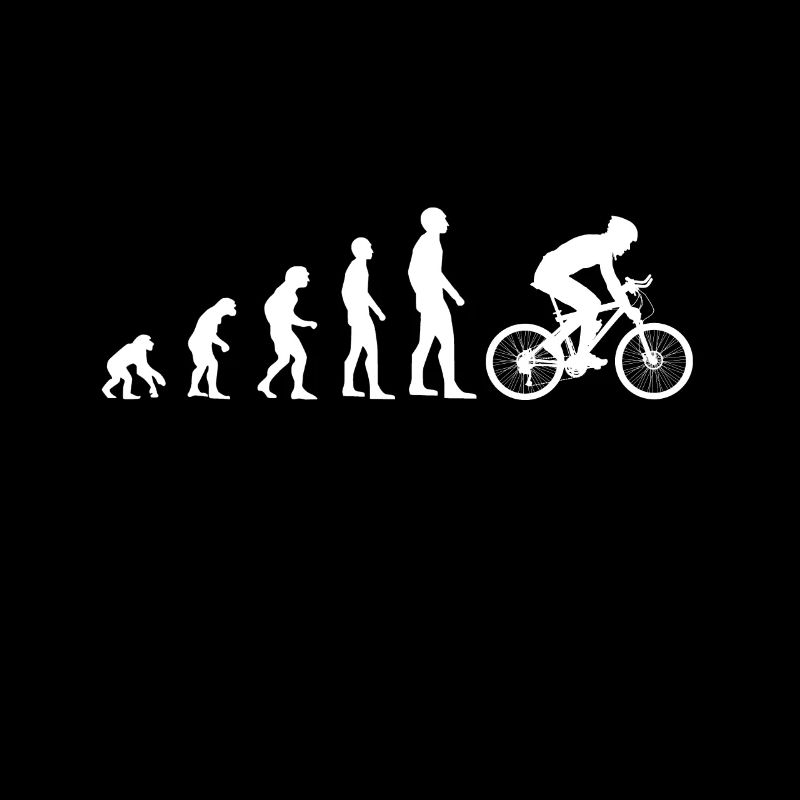 t shirt evolution velo humour cycliste cadeau