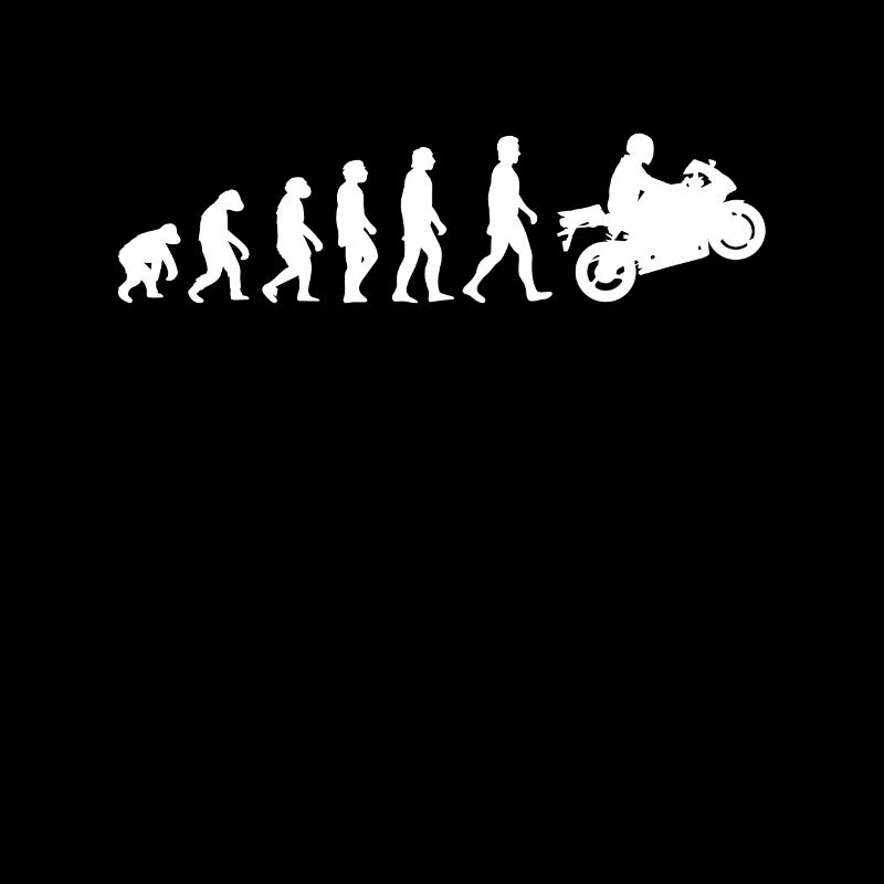 Motorradfahrer Evolution Motorrad Biker Geschenk