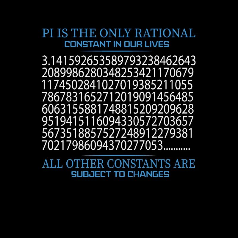 Pi Is The Only Rational Constant Other Change