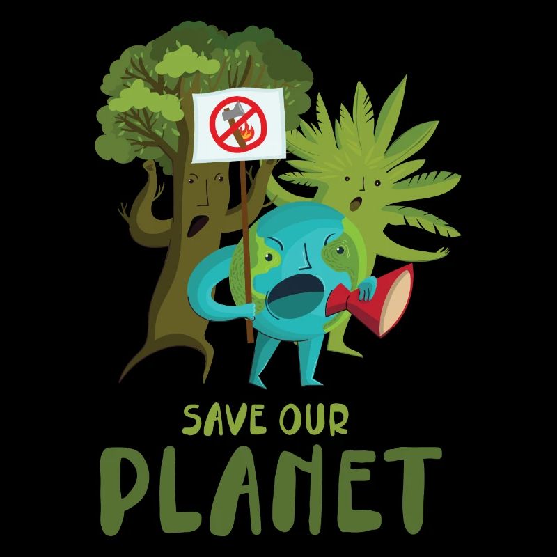 Sauvez notre planète design pour le