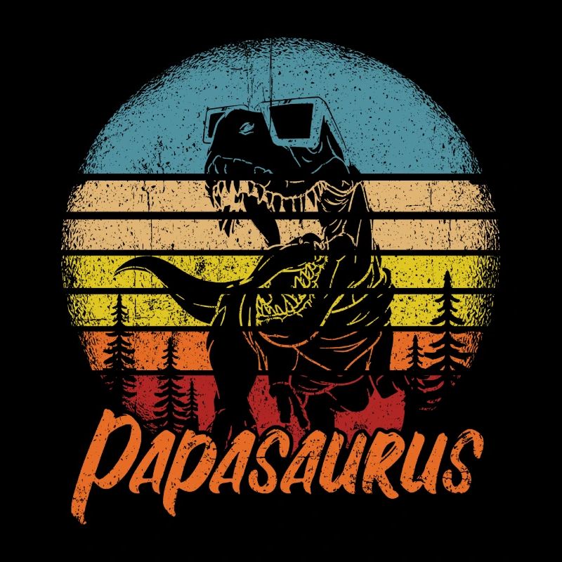Papasaurus Dinosaurier Papa Saurus Vatertags Gesch