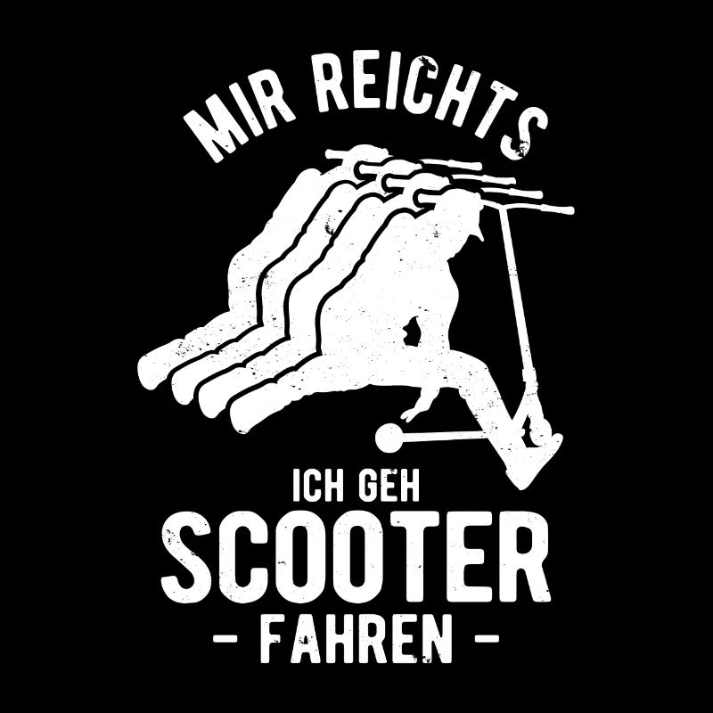 Stunt Scooter Roller Tretroller Spruch Jungen
