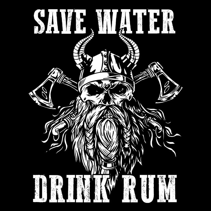Save Water Drink Rum Schatzjäger Rum Fans Geschenk