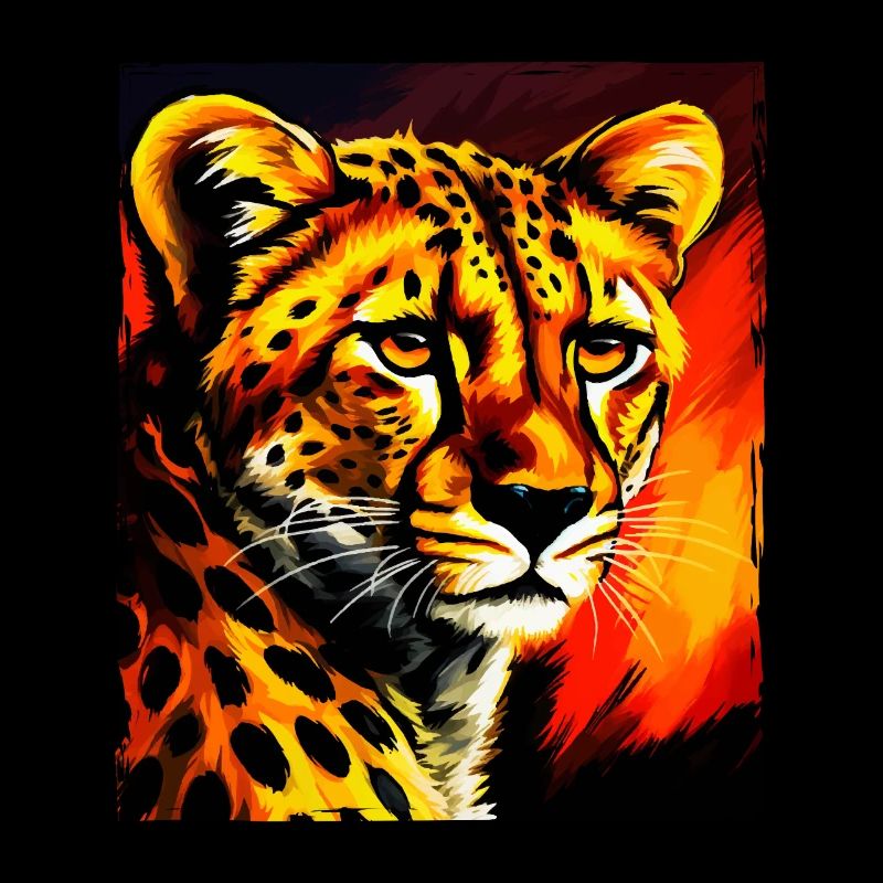 Portrait de guépard