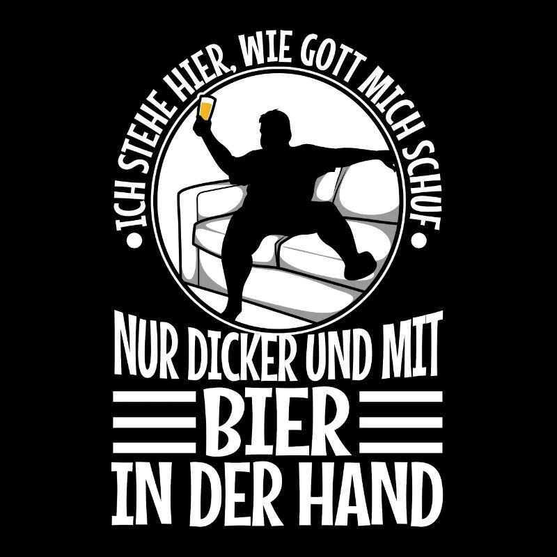 I stand here as God created me. Only thicker