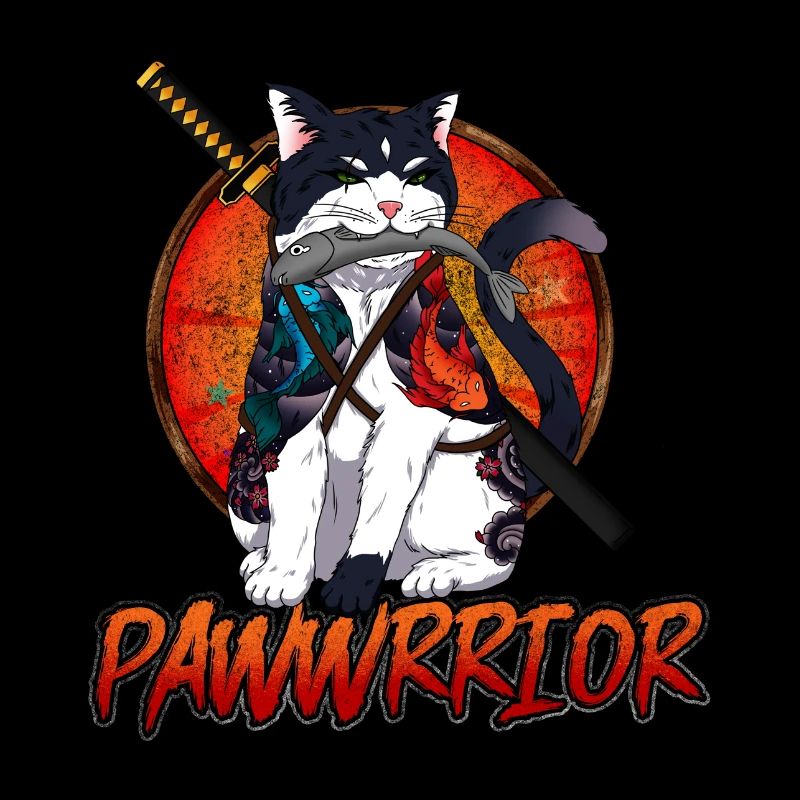 Pawrrior - Samurai Chat - Guerrier