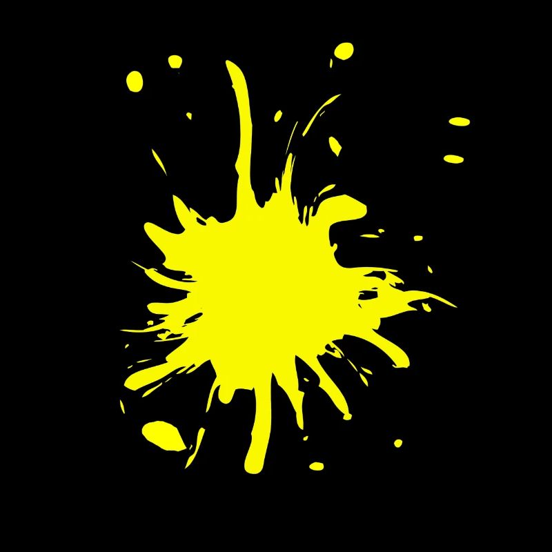 Éclaboussure de couleur jaune