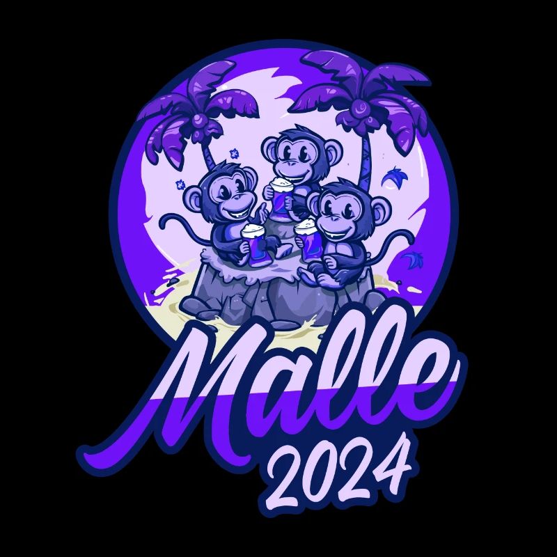 Malle 2024 Affe Mallorca Team Bier