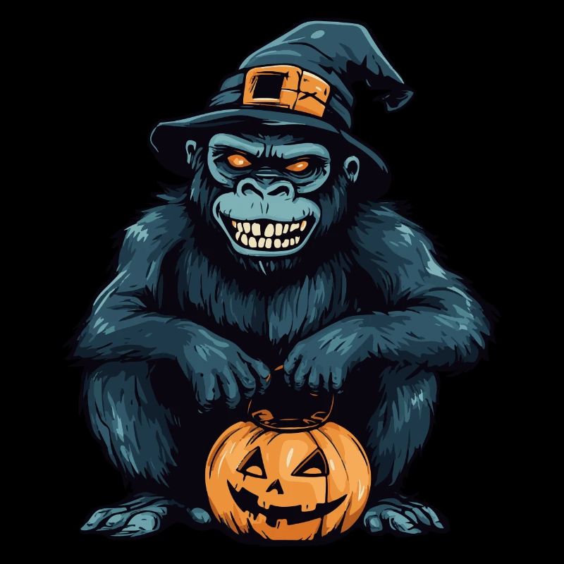 Gorille Halloween Zombie