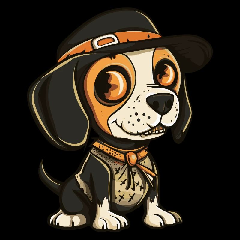 Beagle Chien Halloween Zombie