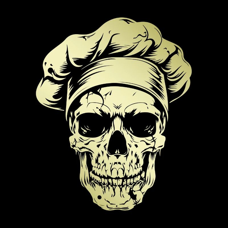 Koch Skull Chef Or