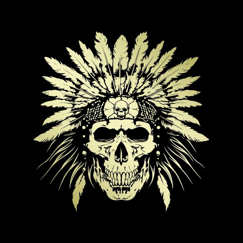 Chef Crâne Indien Or