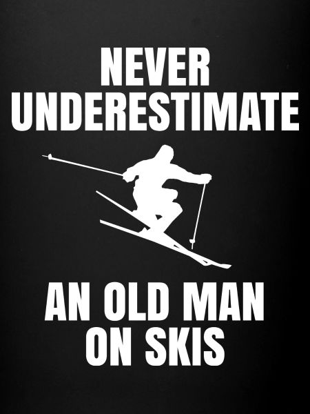 To Old Man On Ski - Skier Gift
