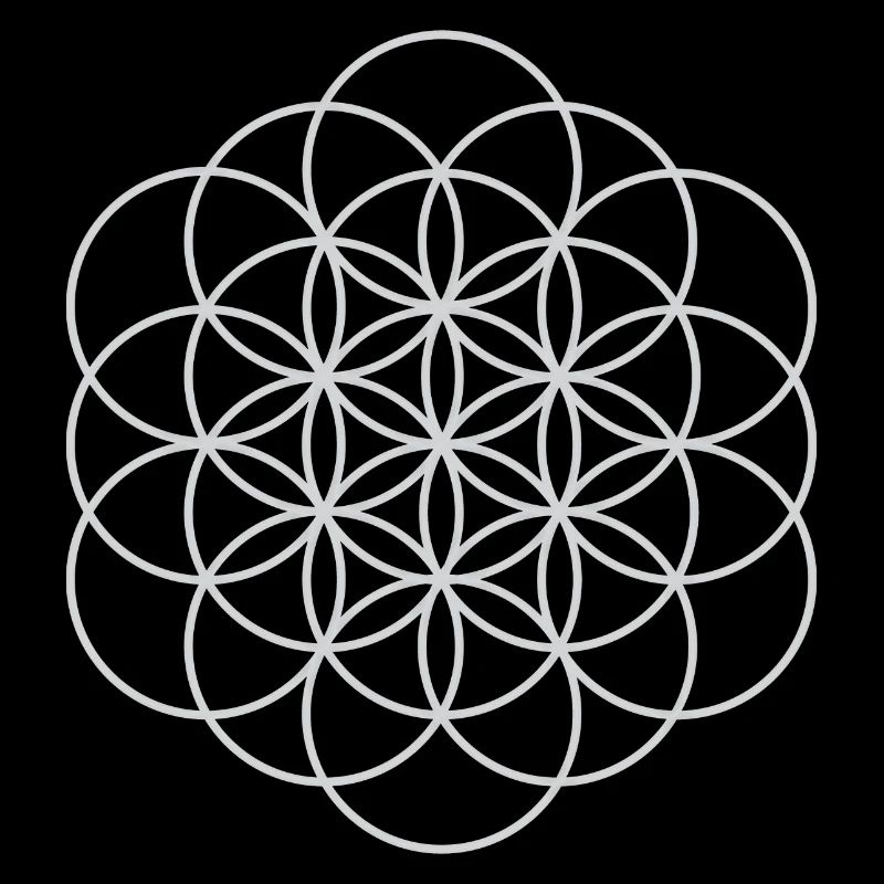 Blume des Lebens silber