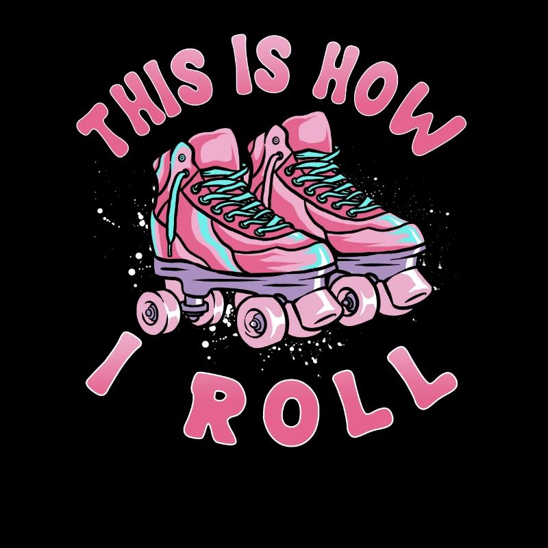 Roller Skating, Rollschuh Motiv, Mädchen, Kinder